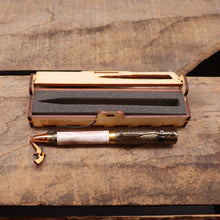 Load image into Gallery viewer, Antique Brass Lever Action Antler