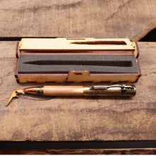 Load image into Gallery viewer, Antique Brass Lever Action Cherry Wood