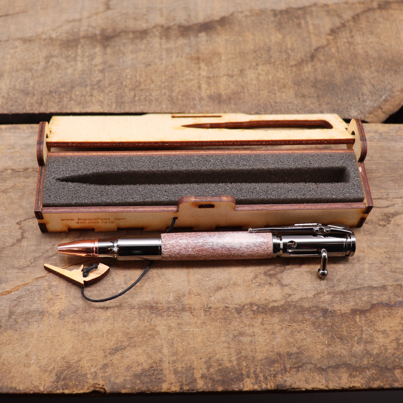 Deer Antler Bolt Action Bullet Pen